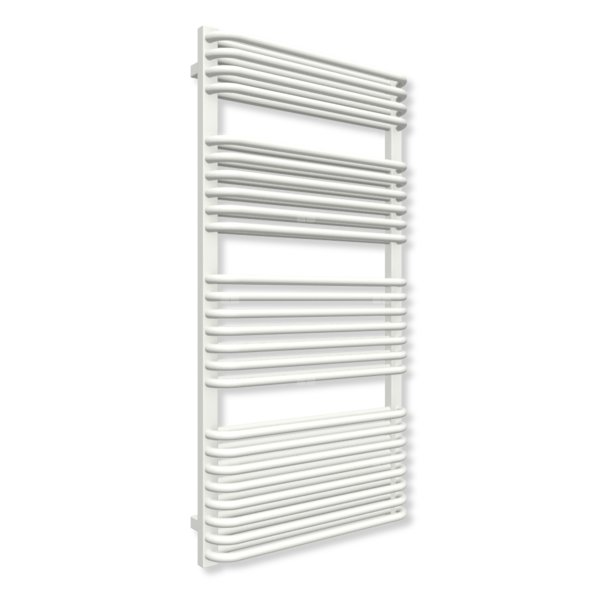 Grzejnik drabinkowy TERMA TYTUS, podłączenie SX, wym. 1260 x 640 mm, kolor biała ściana (farba), moc 1173W