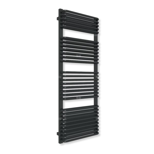 Grzejnik drabinkowy TERMA TYTUS, podłączenie Z8, wym. 1420 x 540 mm, kolor czarny jak kruk mat RAL9005 (farba), moc 1126W