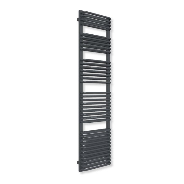 Grzejnik drabinkowy TERMA TYTUS, podłączenie SX, wym. 1780 x 440 mm, kolor metaliczna czerń (farba), moc 1167W