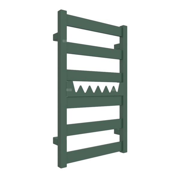 Grzejnik drabinkowy TERMA VIVO, podłączenie Z8, wym. 670 x 400 mm, kolor ral 6028 mat (farba), moc 230W