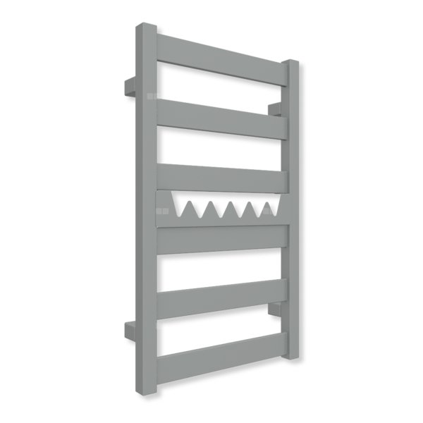 Grzejnik drabinkowy TERMA VIVO, podłączenie ZX, wym. 670 x 400 mm, kolor stal nierdzewna (farba), moc 230W