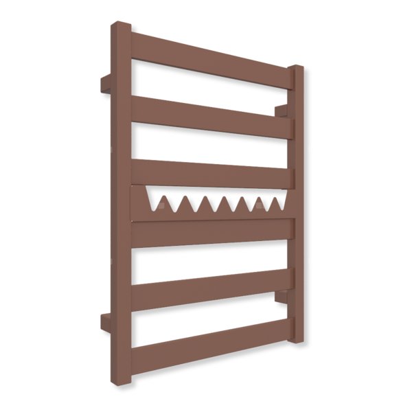 Grzejnik drabinkowy TERMA VIVO, podłączenie SX, wym. 670 x 500 mm, kolor miedź (farba), moc 275W