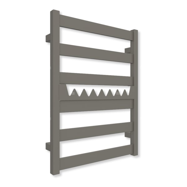 Grzejnik drabinkowy TERMA VIVO, podłączenie SX, wym. 670 x 500 mm, kolor błyszczący żwir (farba), moc 275W