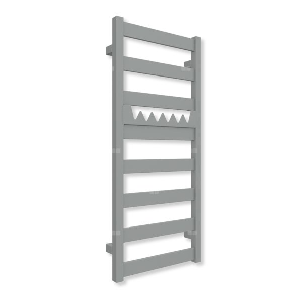 Grzejnik drabinkowy TERMA VIVO, podłączenie SX, wym. 910 x 400 mm, kolor stal nierdzewna (farba), moc 295W