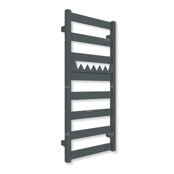Grzejnik drabinkowy TERMA VIVO, podłączenie Z1, wym. 910 x 400 mm, kolor magiczna perła (farba), moc 295W