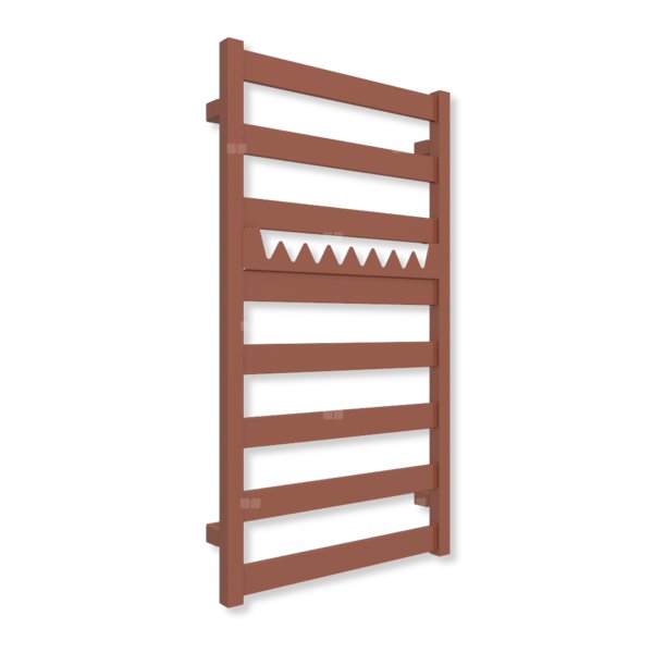 Grzejnik drabinkowy TERMA VIVO, podłączenie SX, wym. 910 x 500 mm, kolor soft 8004 (farba), moc 350W