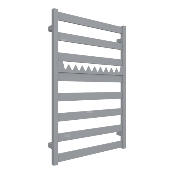 Grzejnik drabinkowy TERMA VIVO, podłączenie SX, wym. 910 x 600 mm, kolor szary RAL7045 (farba), moc 405W