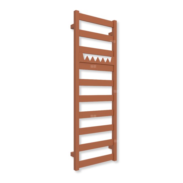 Grzejnik drabinkowy TERMA VIVO, podłączenie SX, wym. 1150 x 400 mm, kolor jasna miedź (farba), moc 366W