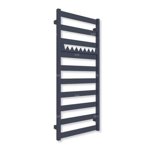 Grzejnik drabinkowy TERMA VIVO, podłączenie SX, wym. 1150 x 500 mm, kolor granatowy stalowy RAL5011 (farba), moc 433W