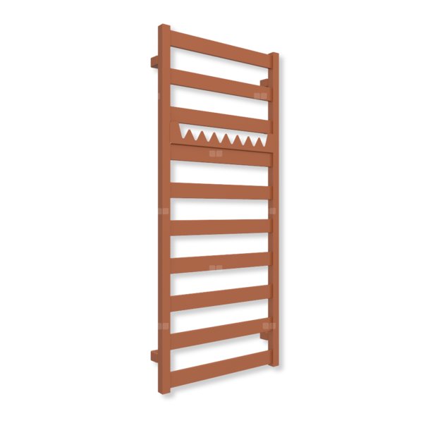 Grzejnik drabinkowy TERMA VIVO, podłączenie Z8, wym. 1150 x 500 mm, kolor jasna miedź (farba), moc 433W