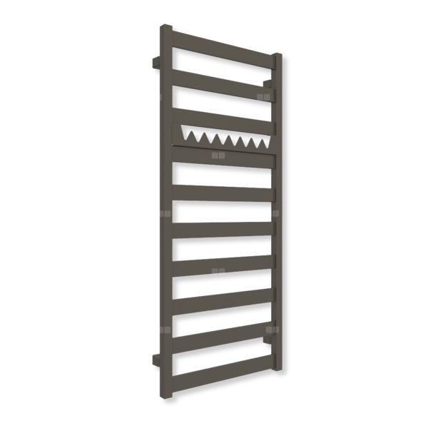 Grzejnik drabinkowy TERMA VIVO, podłączenie SX, wym. 1150 x 500 mm, kolor ciemny brąz (farba), moc 433W