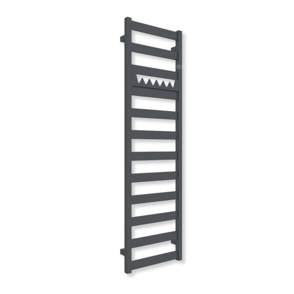 Grzejnik drabinkowy TERMA VIVO, podłączenie ZX, wym. 1390 x 400 mm, kolor szary antracytowy RAL7016 (farba), moc 434W