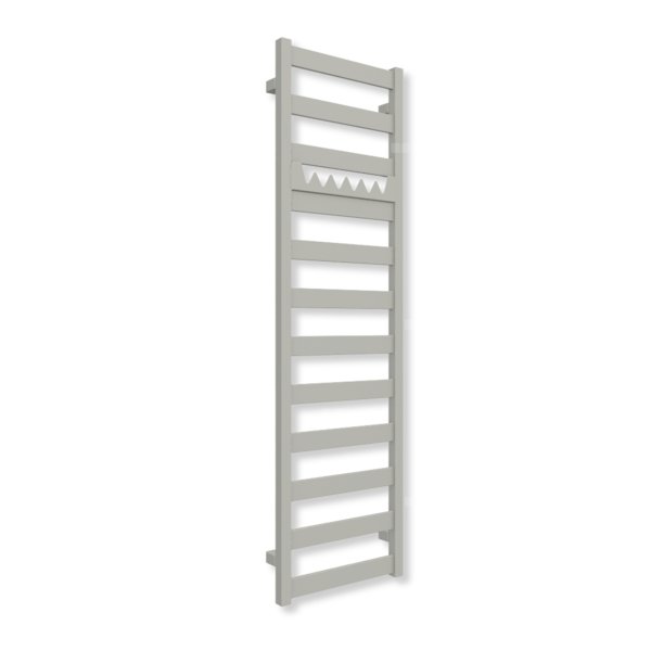 Grzejnik drabinkowy TERMA VIVO, podłączenie ZX, wym. 1390 x 400 mm, kolor srebrny mat (farba), moc 434W