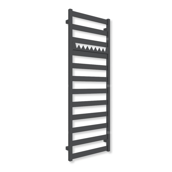 Grzejnik drabinkowy TERMA VIVO, podłączenie ZX, wym. 1390 x 500 mm, kolor ral 7021 mat (farba), moc 512W