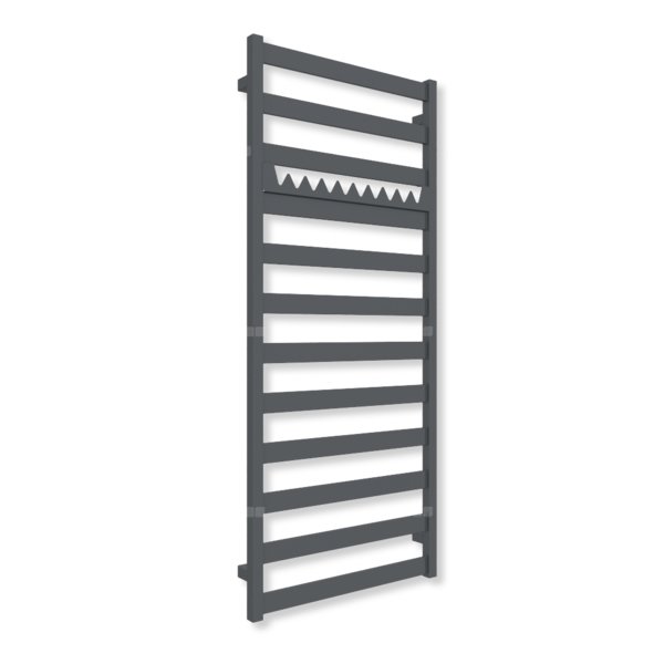 Grzejnik drabinkowy TERMA VIVO, podłączenie ZX, wym. 1390 x 600 mm, kolor szterling (farba), moc 590W