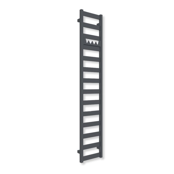 Grzejnik drabinkowy TERMA VIVO, podłączenie SX, wym. 1630 x 300 mm, kolor szary antracytowy RAL7016 (farba), moc 414W