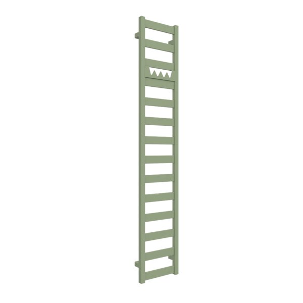 Grzejnik drabinkowy TERMA VIVO, podłączenie ZX, wym. 1630 x 300 mm, kolor ral 6021 mat (farba), moc 414W