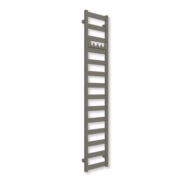 Grzejnik drabinkowy TERMA VIVO, podłączenie SX, wym. 1630 x 300 mm, kolor błyszczący żwir (farba), moc 414W