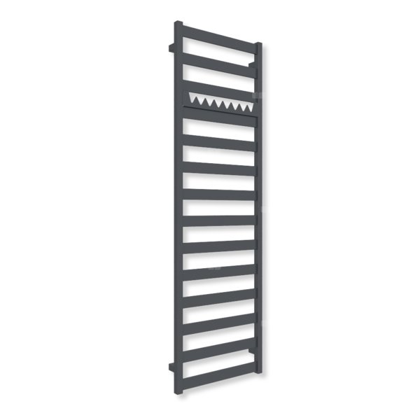 Grzejnik drabinkowy TERMA VIVO, podłączenie SX, wym. 1630 x 500 mm, kolor szary antracytowy RAL7016 (farba), moc 592W