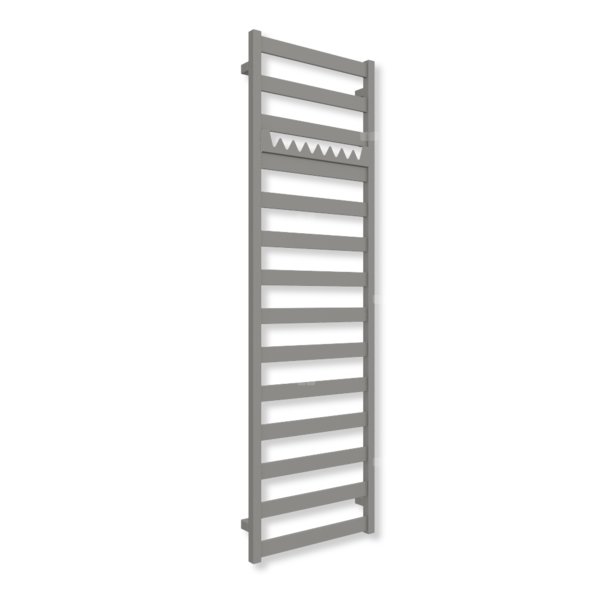 Grzejnik drabinkowy TERMA VIVO, podłączenie SX, wym. 1630 x 500 mm, kolor ciemne aluminium metaliczny RAL9007 (farba), moc 592W