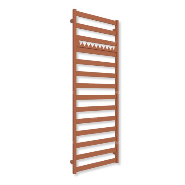 Grzejnik drabinkowy TERMA VIVO, podłączenie Z1, wym. 1630 x 600 mm, kolor jasna miedź (farba), moc 681W