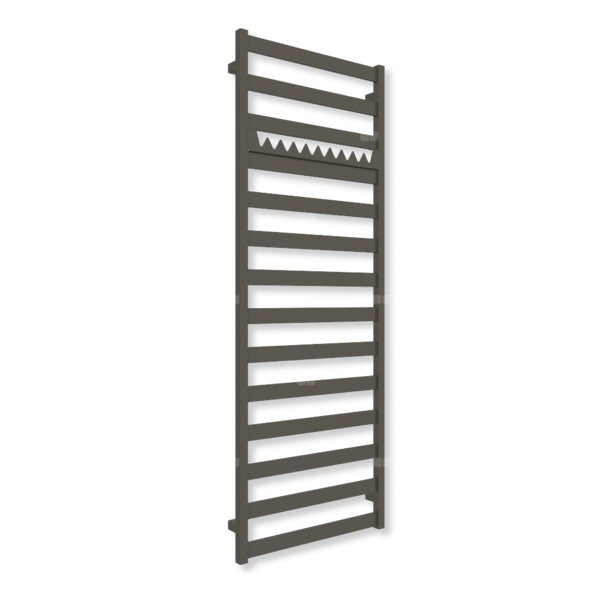 Grzejnik drabinkowy TERMA VIVO, podłączenie SX, wym. 1630 x 600 mm, kolor ciemny brąz (farba), moc 681W