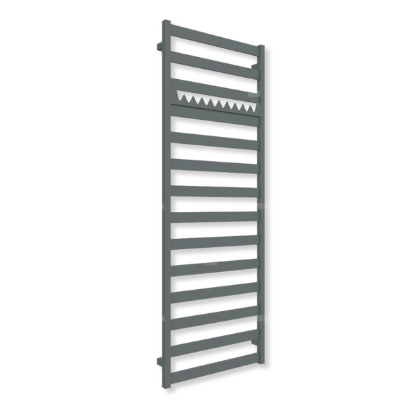 Grzejnik drabinkowy TERMA VIVO, podłączenie ZX, wym. 1630 x 600 mm, kolor grafit (farba), moc 681W