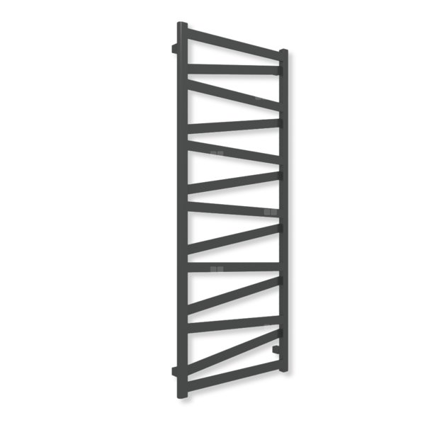 Grzejnik dekoracyjny TERMA VIPERA, moc  622W, 1470x600 mm, czarny jak kruk soft (farba), podłączenie: z8