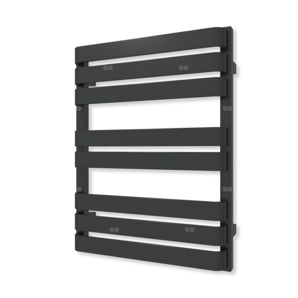 Grzejnik drabinkowy TERMA WARP T, podłączenie L8, wym. 650 x 500 mm, kolor czarny jak kruk mat RAL9005 (farba), moc 325W