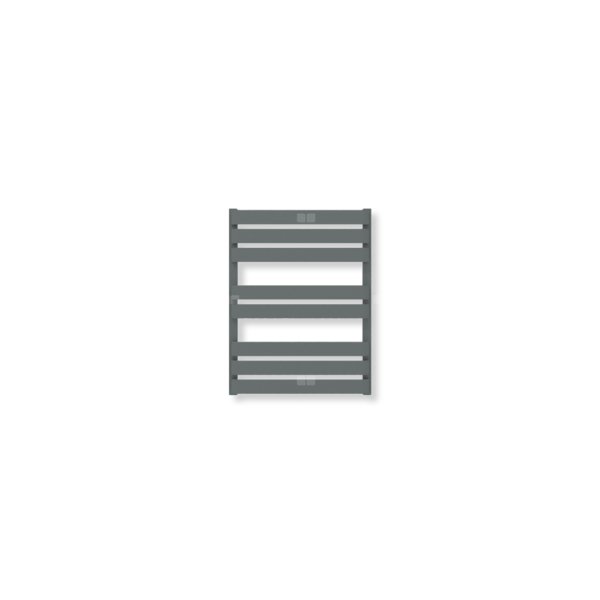 Grzejnik drabinkowy TERMA WARP T, podłączenie Z1, wym. 650 x 500 mm, kolor błyszcząca szarość (farba), moc 325W