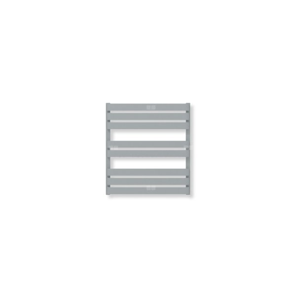 Grzejnik drabinkowy TERMA WARP T, podłączenie ZX, wym. 650 x 600 mm, kolor metaliczny kamień (farba), moc 383W