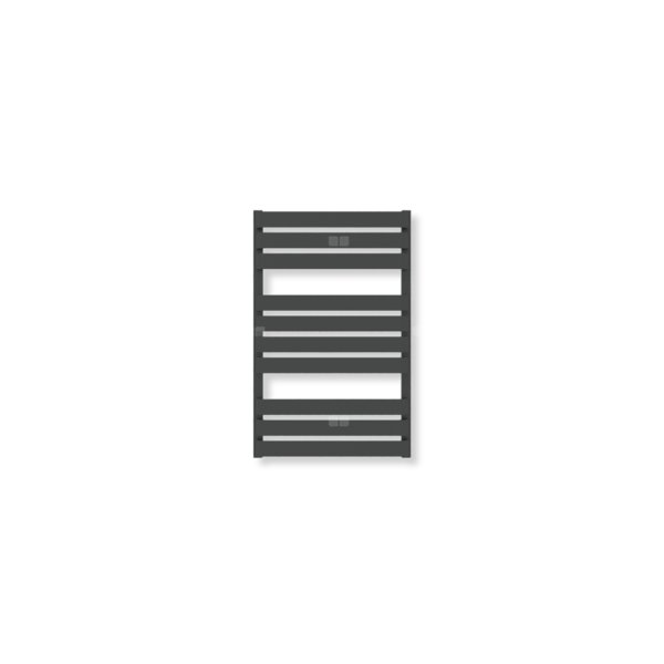 Grzejnik drabinkowy TERMA WARP T, podłączenie ZX, wym. 780 x 500 mm, kolor czarny jak kruk soft (farba), moc 400W