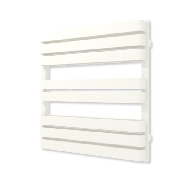 Grzejnik drabinkowy TERMA WARP T BOLD, podłączenie O1, wym. 650 x 600 mm, kolor biały drogowy RAL9016 (farba), moc 545W