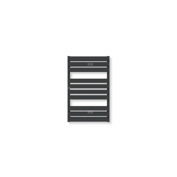 Grzejnik drabinkowy TERMA WARP T BOLD, podłączenie SX, wym. 780 x 500 mm, kolor czarny jak kruk mat RAL9005 (farba), moc 551W