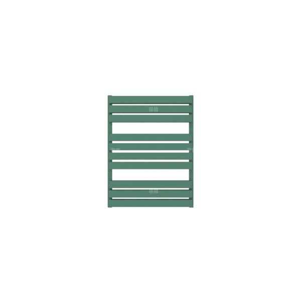 Grzejnik drabinkowy TERMA WARP T BOLD, podłączenie ZX, wym. 780 x 600 mm, kolor zielony patynowy RAL6000 (farba), moc 653W
