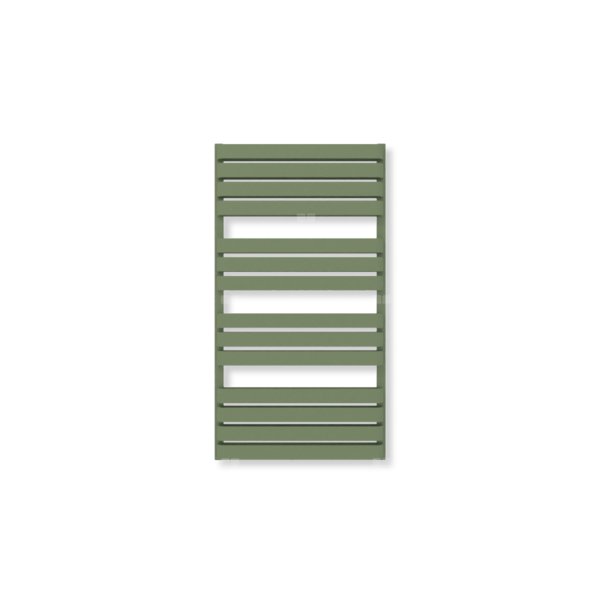 Grzejnik drabinkowy TERMA WARP T BOLD, podłączenie Z1, wym. 1110 x 600 mm, kolor seledynowy groszkowy RAL6011 (farba), moc 924W