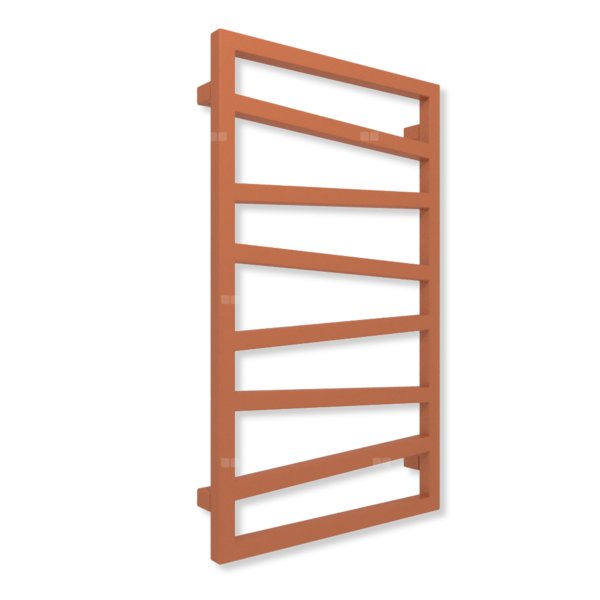 Grzejnik drabinkowy TERMA ZIGZAG, podłączenie Z1, wym. 830 x 500 mm, kolor jasna miedź (farba), moc 320W
