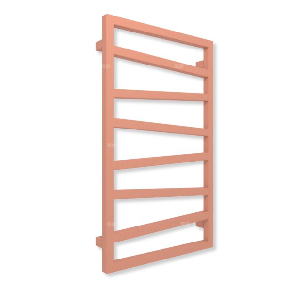 Grzejnik drabinkowy TERMA ZIGZAG, podłączenie SX, wym. 830 x 500 mm, kolor sienna (farba), moc 320W