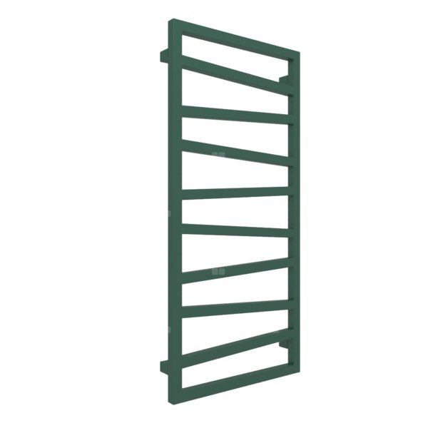 Grzejnik drabinkowy TERMA ZIGZAG, podłączenie SX, wym. 1070 x 500 mm, kolor zielony mchowy RAL6005 (farba), moc 406W
