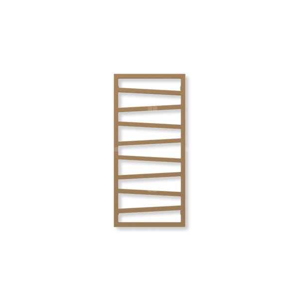 Grzejnik drabinkowy TERMA ZIGZAG, podłączenie SX, wym. 1070 x 500 mm, kolor halo (farba), moc 406W