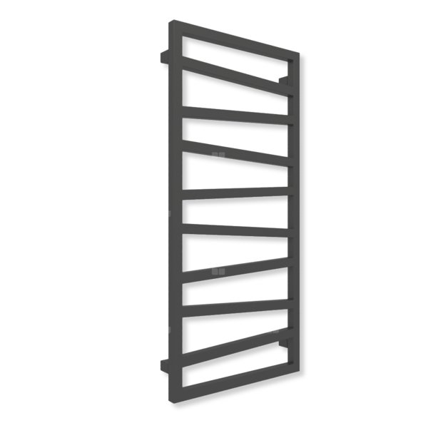 Grzejnik drabinkowy TERMA ZIGZAG, podłączenie ZX, wym. 1310 x 500 mm, kolor czarny sygnałowy mat RAL9004 (farba), moc 490W