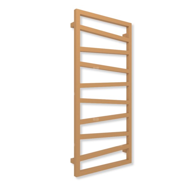 Grzejnik drabinkowy TERMA ZIGZAG, podłączenie SX, wym. 1310 x 500 mm, kolor irchowo-beżowy RAL1011 (farba), moc 490W