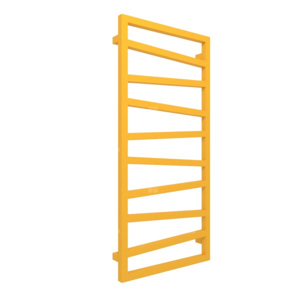 Grzejnik drabinkowy TERMA ZIGZAG, podłączenie ZX, wym. 1310 x 500 mm, kolor żółty ciemna cytryna RAL1032 (farba), moc 490W