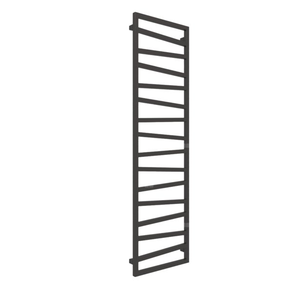 Grzejnik drabinkowy TERMA ZIGZAG, podłączenie SX, wym. 1780 x 500 mm, kolor brązowy czarny RAL8022 (farba), moc 627W