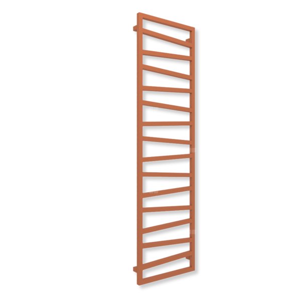 Grzejnik drabinkowy TERMA ZIGZAG, podłączenie ZX, wym. 1780 x 500 mm, kolor jasna miedź (farba), moc 627W