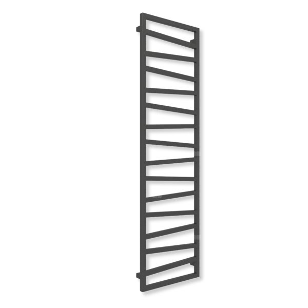 Grzejnik drabinkowy TERMA ZIGZAG, podłączenie SX, wym. 1780 x 500 mm, kolor czarny sygnałowy soft (farba), moc 627W