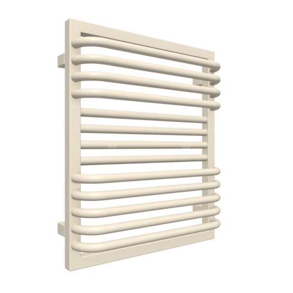 Grzejnik drabinkowy TERMA POC 2, podłączenie ZX, wym. 600 x 500 mm, kolor biały ostrygowy soft (farba), moc 342W