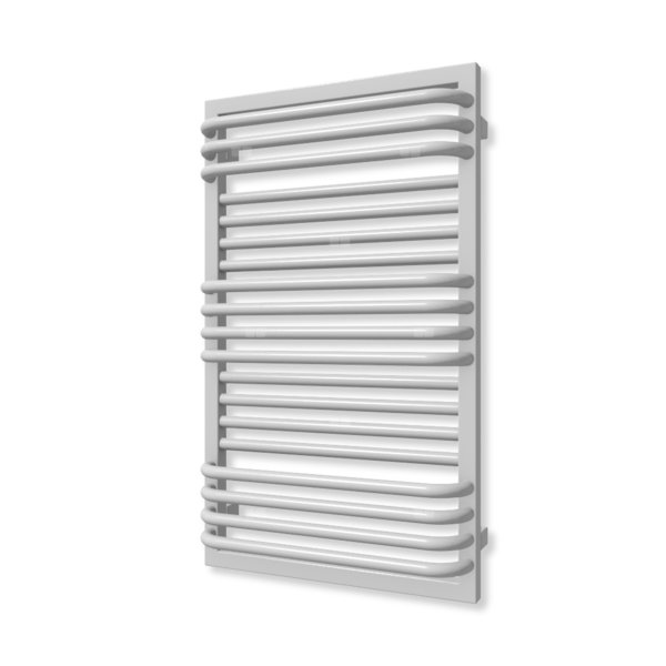 Grzejnik drabinkowy TERMA POC 2, podłączenie Z1, wym. 840 x 500 mm, kolor srebrny metalik (farba), moc 493W