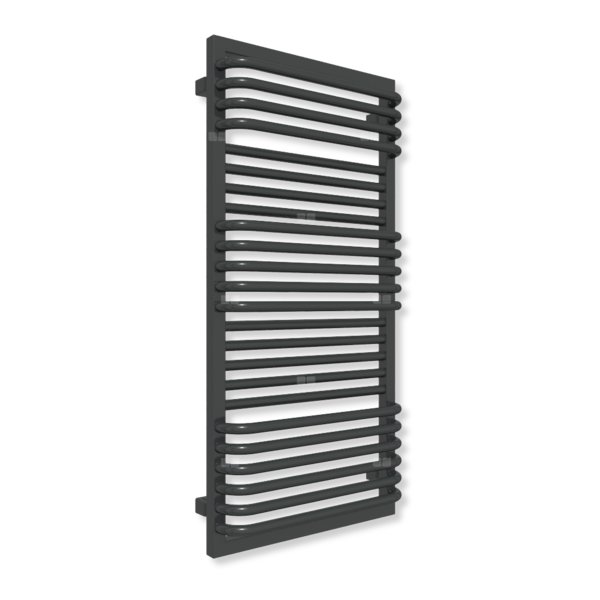 Grzejnik drabinkowy TERMA POC 2, podłączenie Z1, wym. 1040 x 500 mm, kolor czarny jak kruk soft (farba), moc 618W