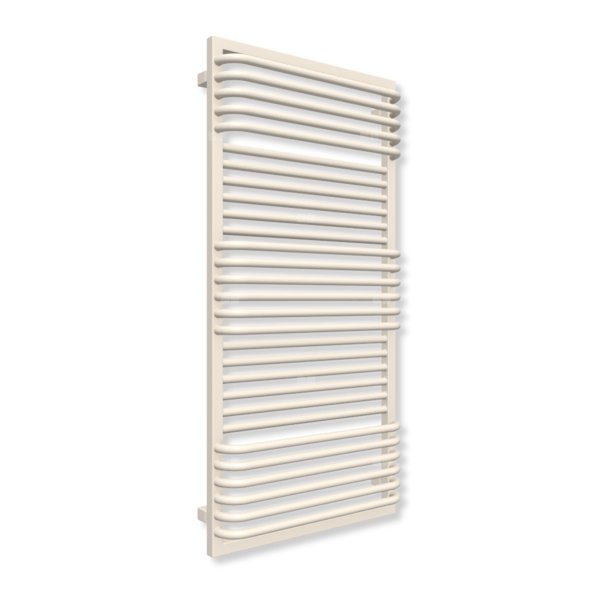 Grzejnik drabinkowy TERMA POC 2, podłączenie ZX, wym. 1240 x 600 mm, kolor biały kremowy RAL9001 (farba), moc 893W